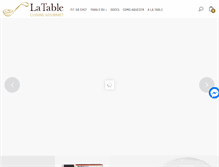 Tablet Screenshot of latablegastronomie.com.br